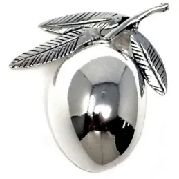 Colgante plata Ley 925m aceituna ovalada [AB4920]