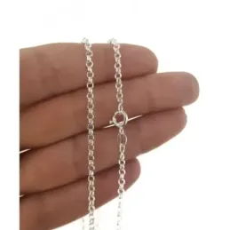 Cadena plata ley 925m 40cm. rolo hilo 0.35mm. [AB2560]