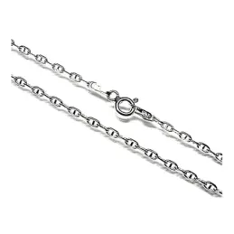 Cadena plata ley 925m 60cm. forzada marina 0.50mm. [AB0471]