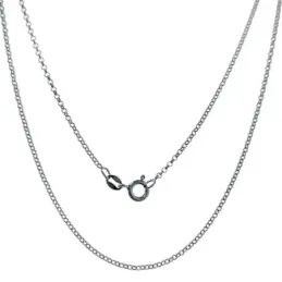 Cadena Plata Ley 925m rodiada 45 cm. modelo rolo cierre reasa