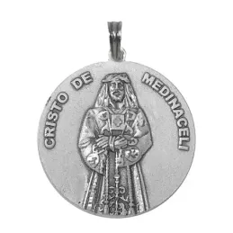 Medalla Plata Ley 925m Cristo de Medinaceli 28mm. [AB9265GR]