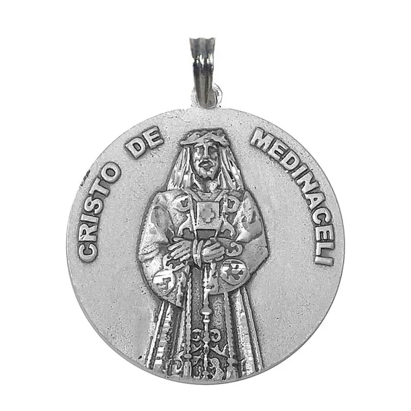 Medalla Plata Ley 925m Cristo de Medinaceli 28mm. [AB9265GR]