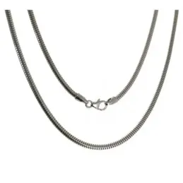 Cadena plata ley 925m 45cm. cola topo verdadera [AB0384]