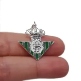 Real Betis Balompié escudo plata Ley 925m colgante macizo unisex 27 m