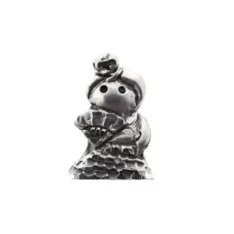 Charm icono abalorio plata Ley 925m unisex gitana flamenca 16 mm. Mac