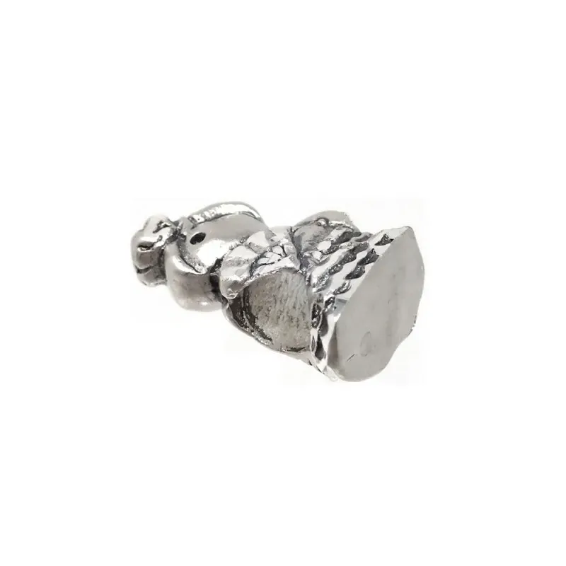 Charm icono abalorio plata Ley 925m unisex gitana flamenca 16 mm. Mac