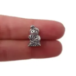 Charm icono abalorio plata Ley 925m unisex gitana flamenca 16 mm. Mac