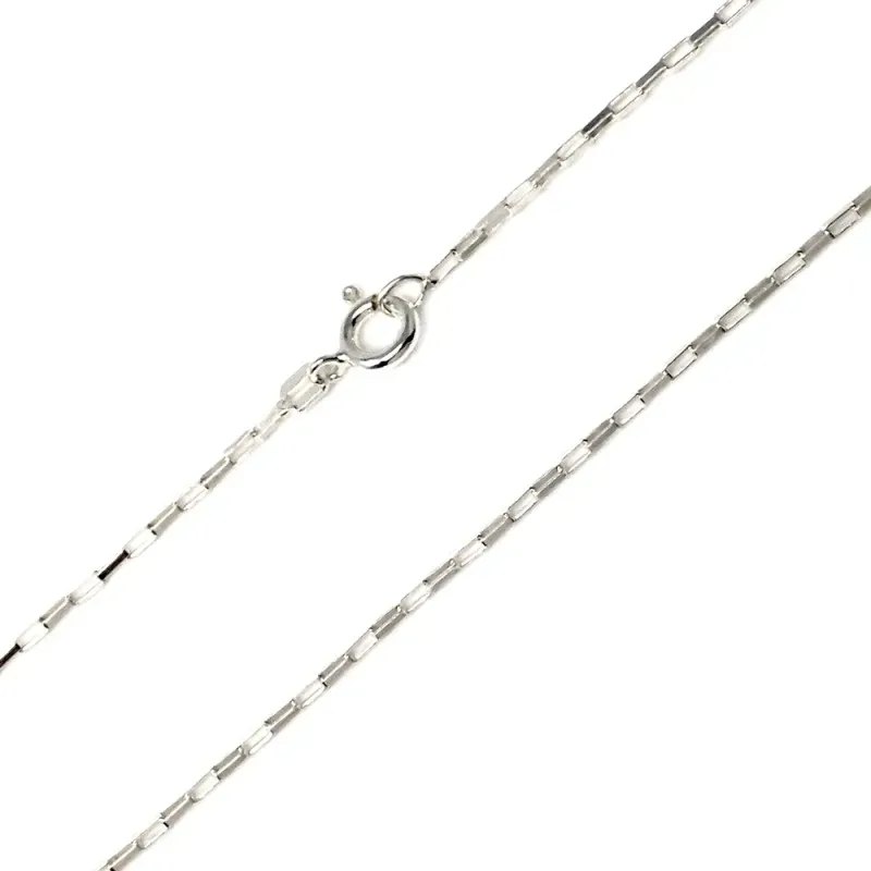 Cadena plata ley 925m 50cm. forzada 0.23 [AB0435]