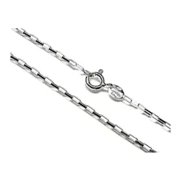 Cadena plata ley 925m 50cm. forzada 0.23 [AB0435]