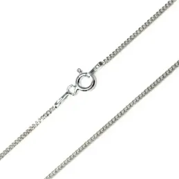 Cadena plata Ley 925m 40cm. barbada [AB6065]