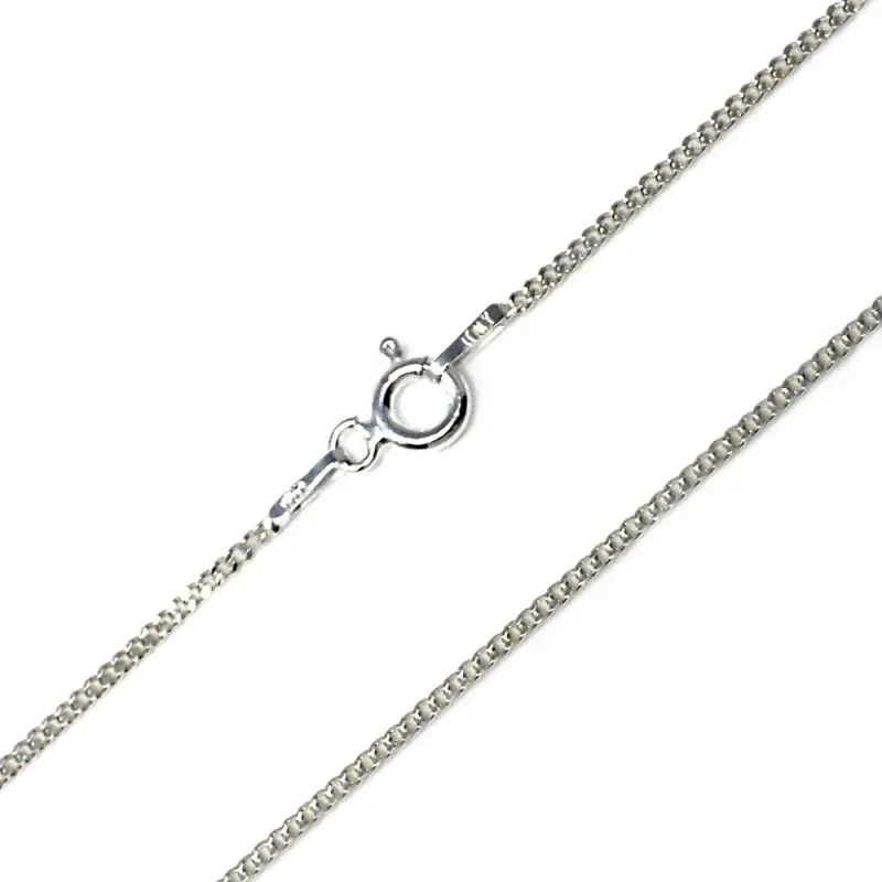 Cadena plata Ley 925m 40cm. barbada [AB6065]