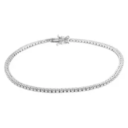 Pulsera (tenis) Oro Blanco 18k modelo Bracelets (99 diamantes 1,00mm. 0,51cts.) Medida:18cm.