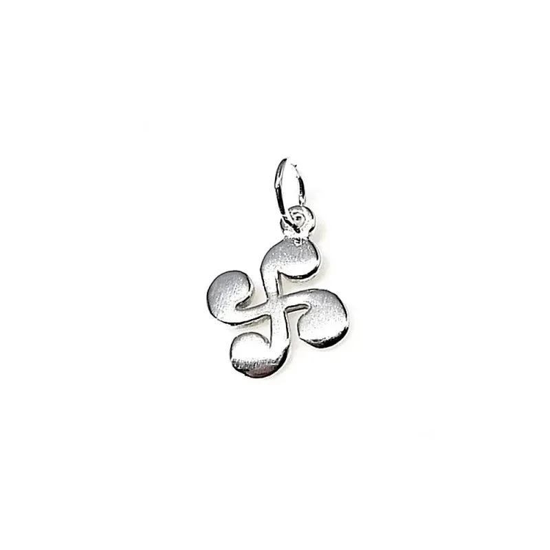 Colgante plata Ley 925m Lauburu 15mm. con cadena 45 cm. Marina protec