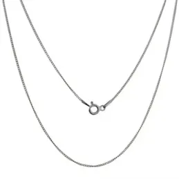 Cadena Plata Ley 925m barbada 45 cm. rodiada ancho 1 mm.
