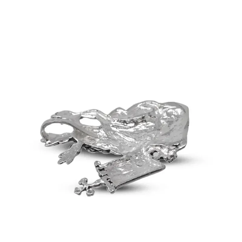Colgante plata Ley 925m macizo 30mm. imágen Cristo del Resucitado detalles tallados trasera lisa