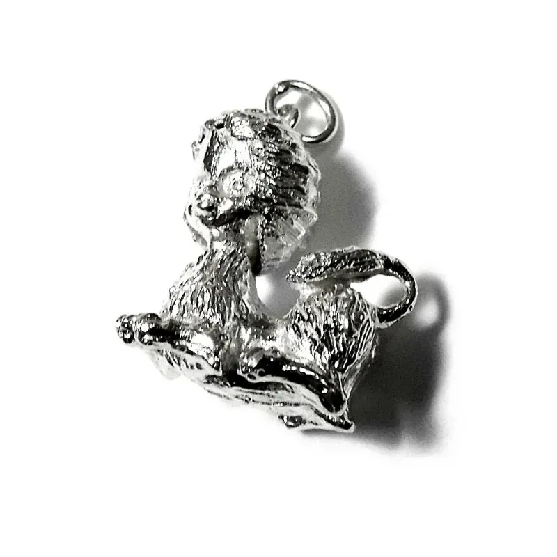 Colgante horóscopo plata Ley 925m Leo busto 33mm. [AB4161]