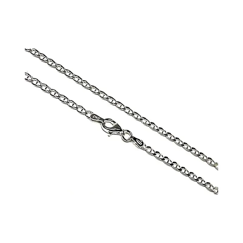Cadena plata Ley 925m lisa 60cm. marina [AB1340]