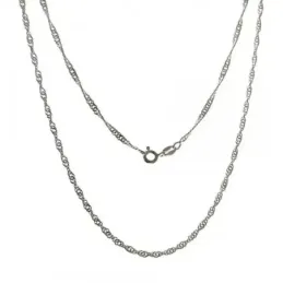 Cadena plata ley 925m 40cm. singapur 0.35mm. [AB0357]