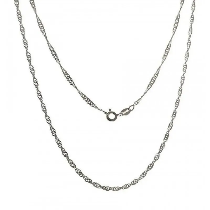 Cadena plata ley 925m 40cm. singapur 0.35mm. [AB0357]