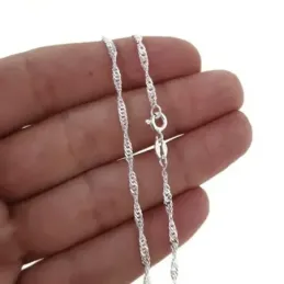 Cadena plata ley 925m 40cm. singapur 0.35mm. [AB0357]