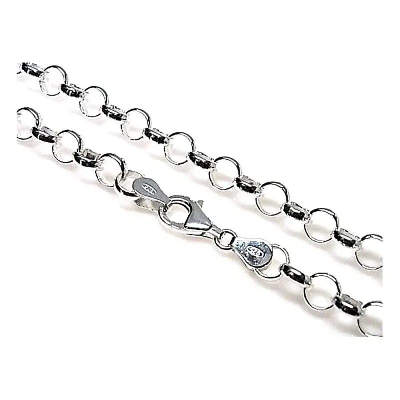 Cadena plata ley 925m lisa 50cm. rolo 1mm. [AB0406]