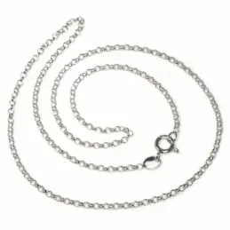 Cadena plata Ley 925m 40 cm. rolo 0,27 mm. [AB3537]
