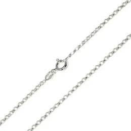Cadena plata Ley 925m 40 cm. rolo 0,27 mm. [AB3537]
