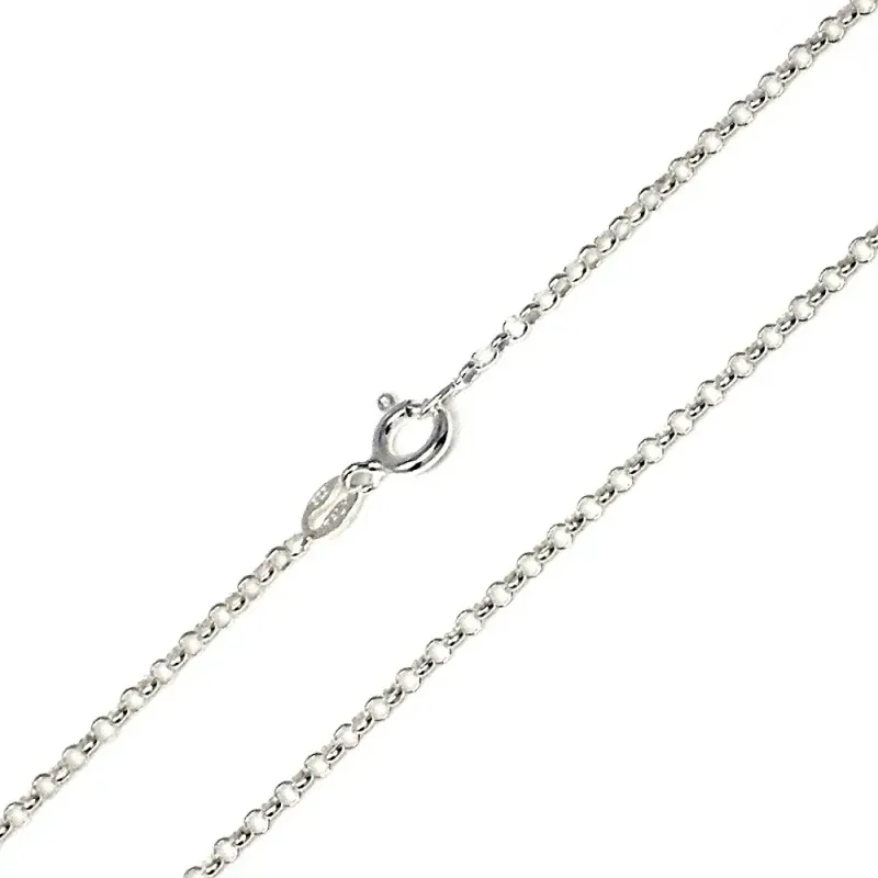 Cadena plata Ley 925m 40 cm. rolo 0,27 mm. [AB3537]