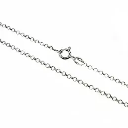 Cadena plata Ley 925m 40 cm. rolo 0,27 mm. [AB3537]