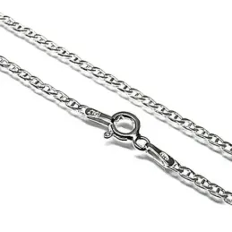 Cadena plata Ley 925m unisex 60cm. lisa modelo marina cierre reasa