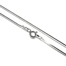 Cadena plata Ley 925m 45cm. cola topo diamantada [AB5294]