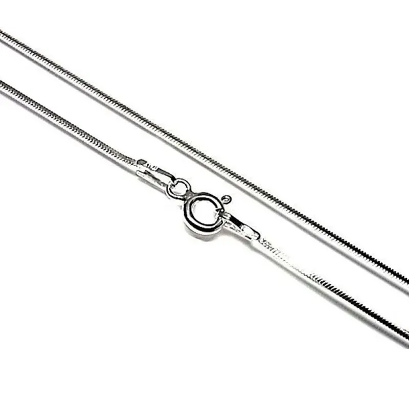 Cadena plata Ley 925m 45cm. cola topo diamantada [AB5294]