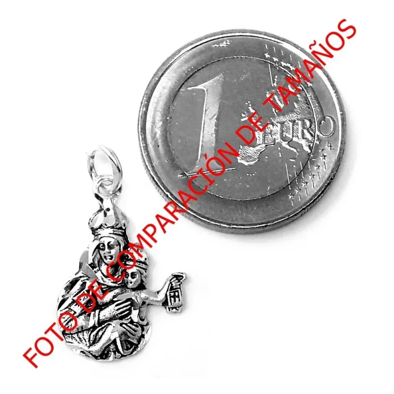 Colgante Plata Ley 925m Virgen del Carmen 20mm. silueta [AB9292]