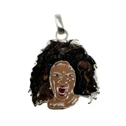 Colgante plata ley 925m Spice Girl Mel B 23mm. [AB5024]