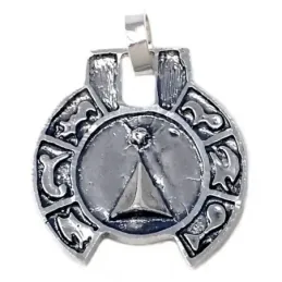 Colgante plata Ley 925m talismán Abhi-Zankar [AB4909]
