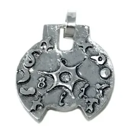 Colgante plata Ley 925m talismán Abhi-Zankar [AB4909]