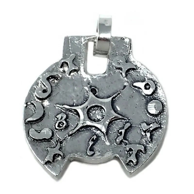 Colgante plata Ley 925m talismán Abhi-Zankar [AB4909]