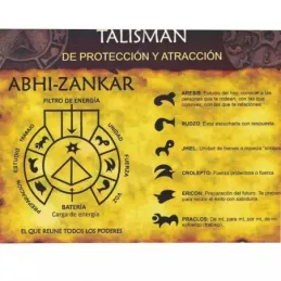 Colgante plata Ley 925m talismán Abhi-Zankar [AB4909]