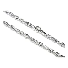 Cadena plata ley 925m 45cm. singapur 0.35mm. [AB0388]