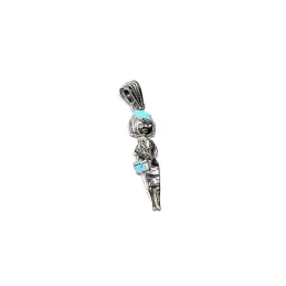 Colgante plata ley 925m 30mm. azafata  [AA7694]