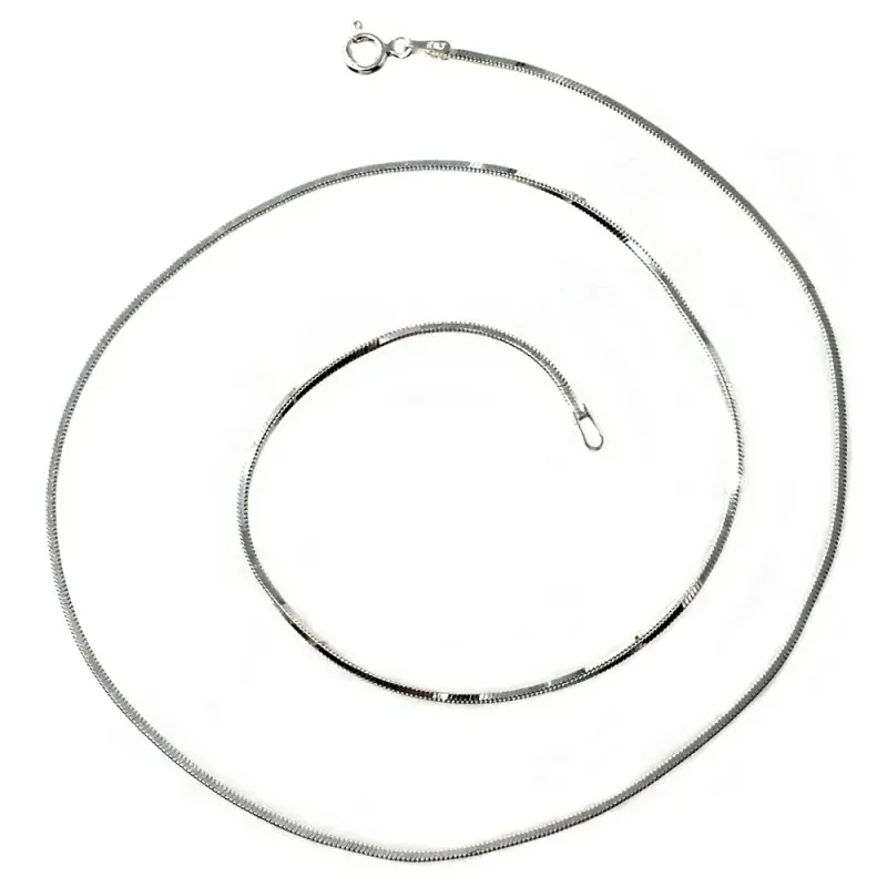 Cadena plata Ley 925m 45 cm. cola topo 0,35 mm. lisa  [AB3487]