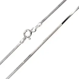 Cadena plata Ley 925m 45 cm. cola topo 0,35 mm. lisa  [AB3487]