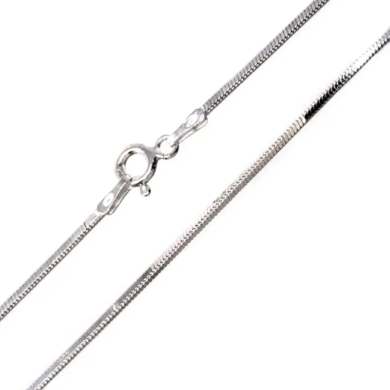 Cadena plata Ley 925m 45 cm. cola topo 0,35 mm. lisa  [AB3487]