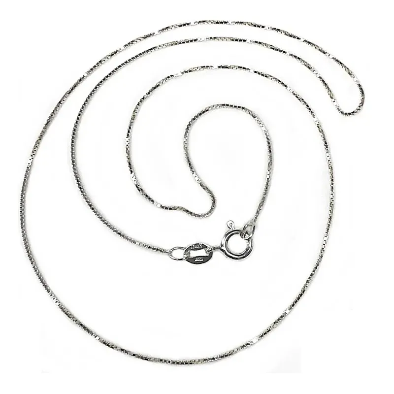 Cadena plata ley 925m lisa 45cm. [AB0392]
