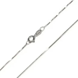 Cadena plata ley 925m lisa 45cm. [AB0392]