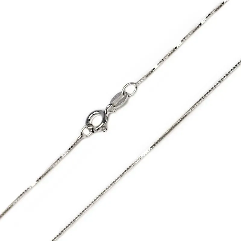 Cadena plata ley 925m lisa 45cm. [AB0392]