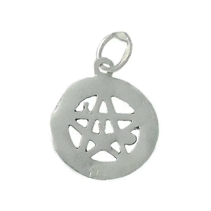 Colgante plata ley 925m tetragramatón 17mm. amuleto [AA9823]