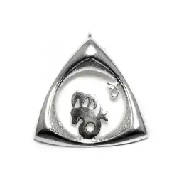 Colgante horóscopo plata Ley 925m Capricornio triangular [AB4157]