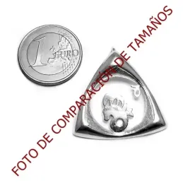 Colgante horóscopo plata Ley 925m Capricornio triangular [AB4157]