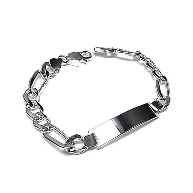 Esclava plata Ley 952m cartier 3x1 lisa alternada hueca [AB6058]